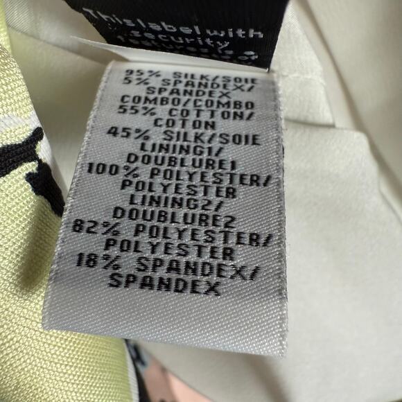 Diane von Furstenberg Silk Abstract Print Short Sleeve Sheath Mini Dress Size 0 - Picture 11 of 11